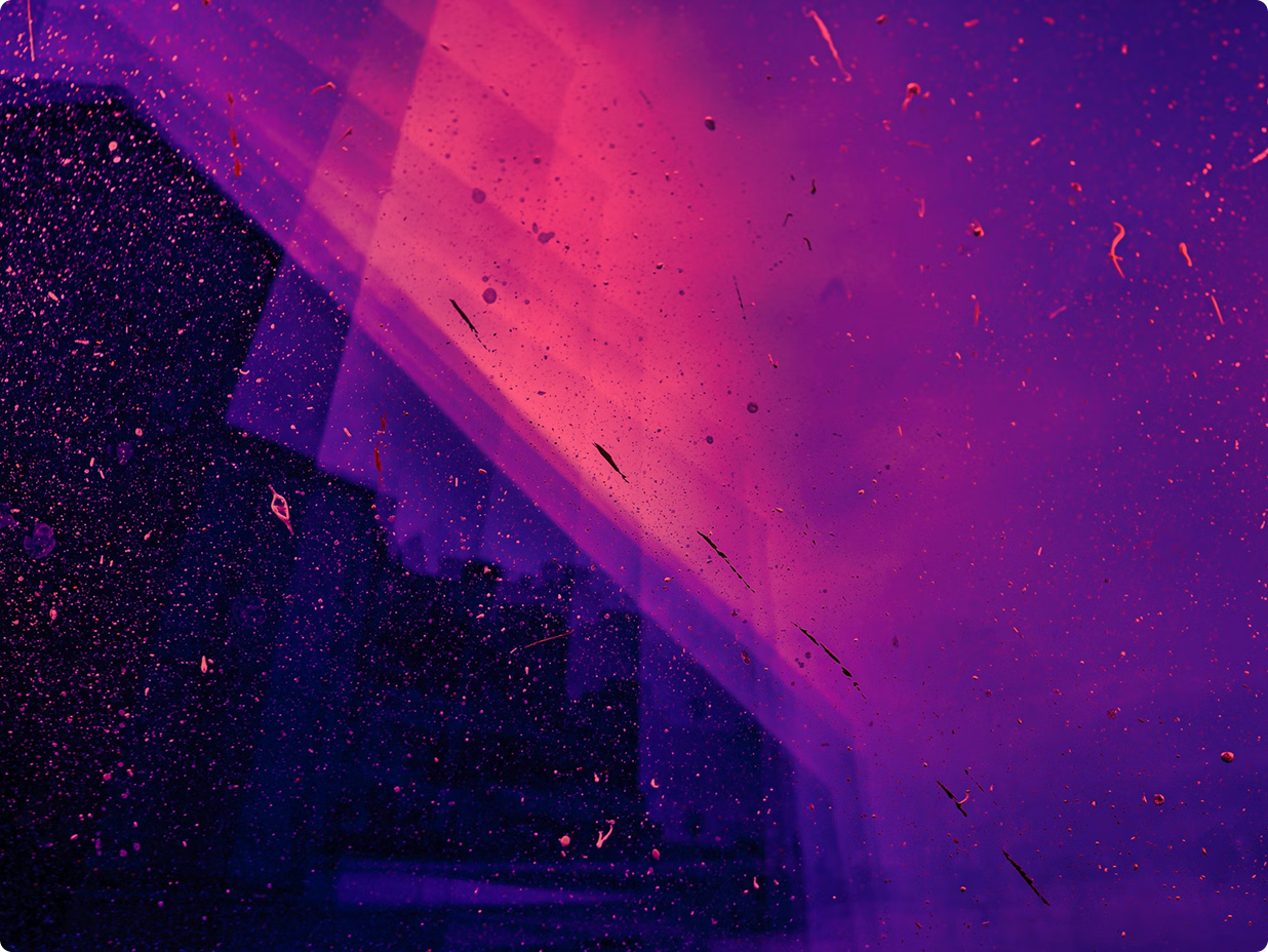 Various shades of purple in an abstract artstyle